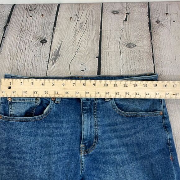 Warp + Weft ORD Chicago Straight Jeans Mens 32x34 Medium Wash Blue Stretch Denim - Picture 12 of 14